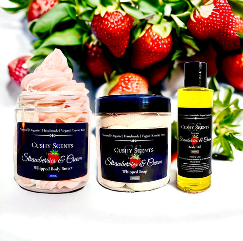 Strawberries & Cream Luxury Skin Set