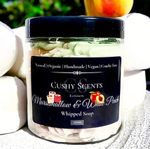 Load image into Gallery viewer, Marshmallow & White Peach Whipped Soap