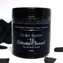 Load image into Gallery viewer, Activated Charcoal Face & Body Scrub
