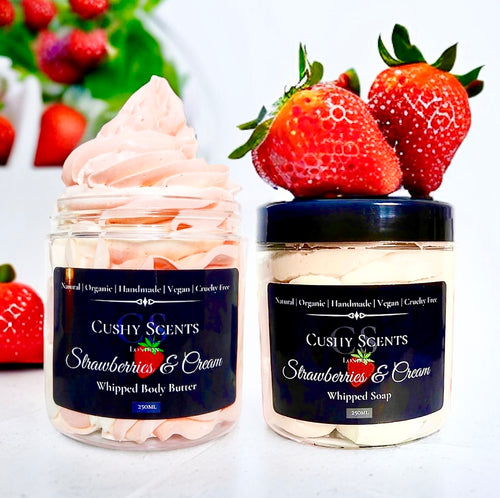 Strawberries & Cream Combo Set