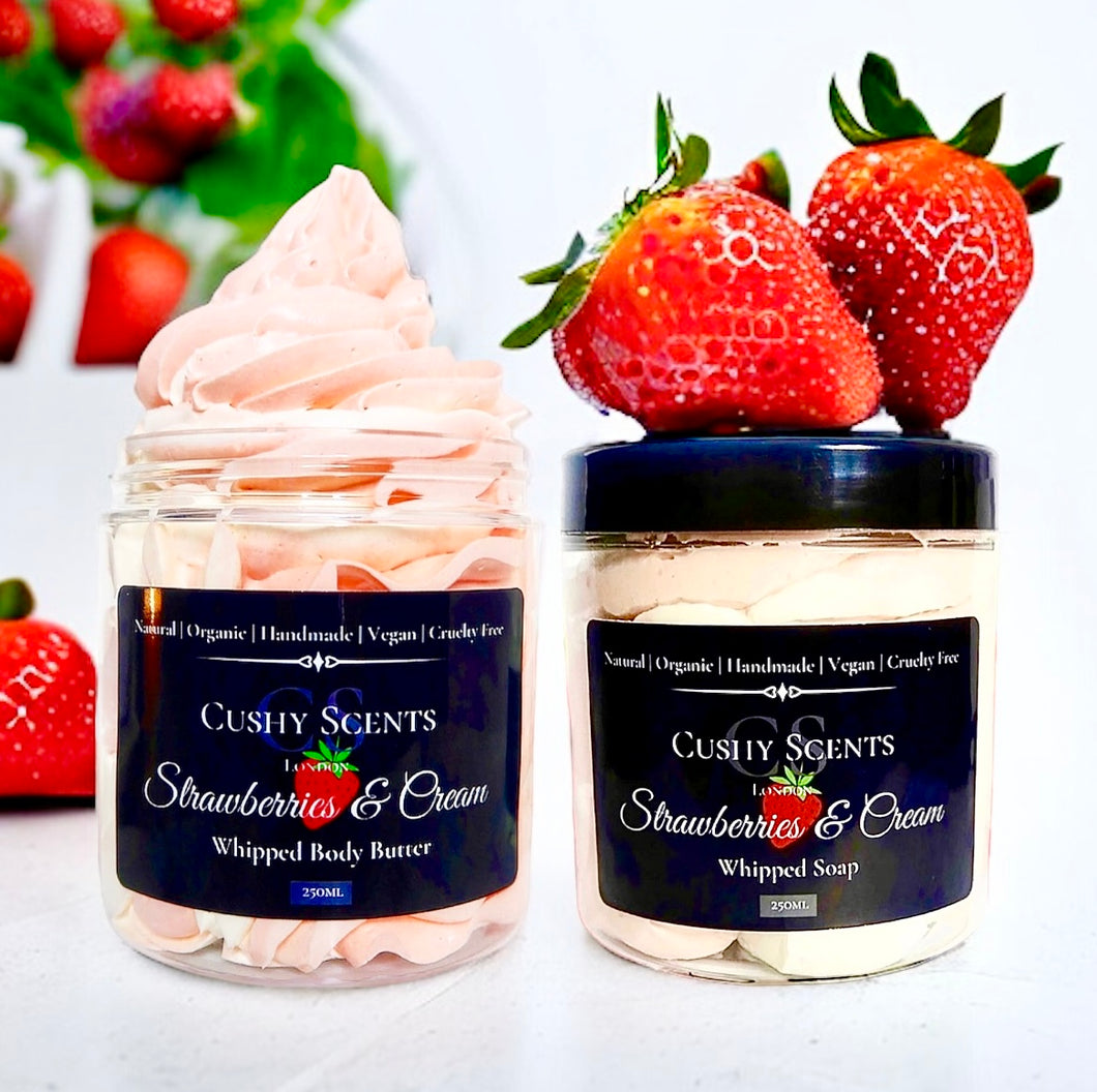 Strawberries & Cream Combo Set