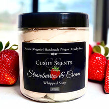 Load image into Gallery viewer, Strawberries & Cream Whipped Soap