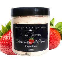 Load image into Gallery viewer, Strawberries & Cream Whipped Soap