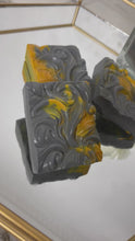 Load and play video in Gallery viewer, Turmeric &amp; Charcoal Soap
