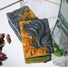 Load image into Gallery viewer, Turmeric & Charcoal Soap